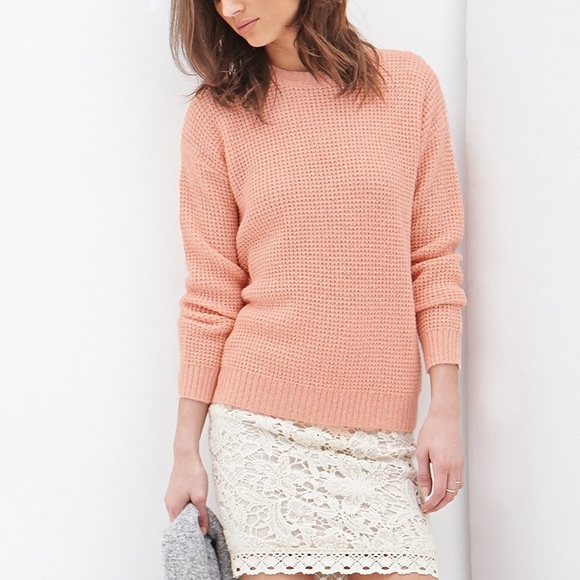 Forever 21 Waffle Knit Sweater - Picture 4 of 7